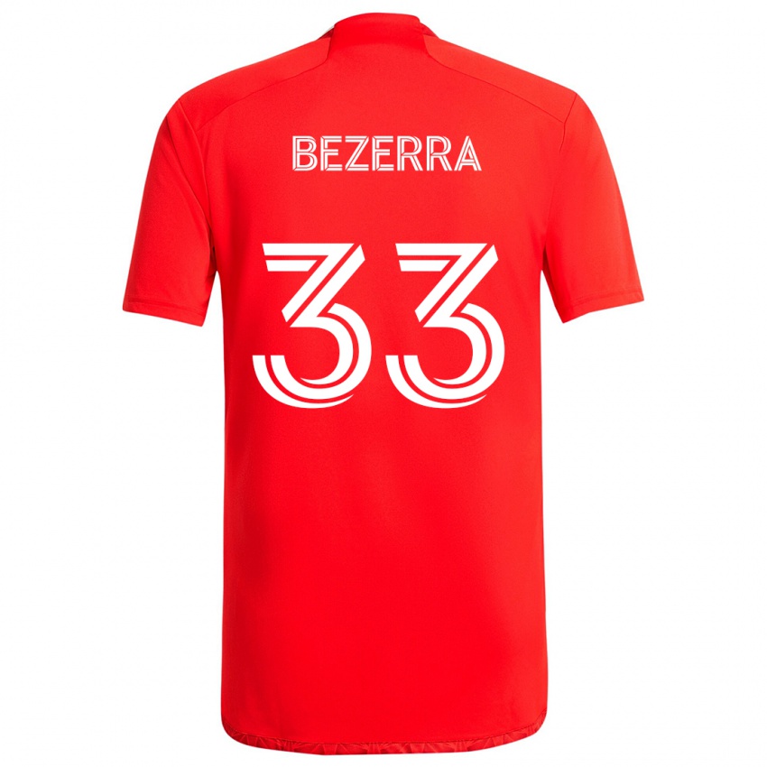 Kinderen Victor Bezerra #33 Rood Wit Thuisshirt Thuistenue 2024/25 T-Shirt België