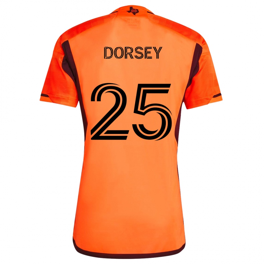 Kinderen Griffin Dorsey #25 Oranje Zwart Thuisshirt Thuistenue 2024/25 T-Shirt België