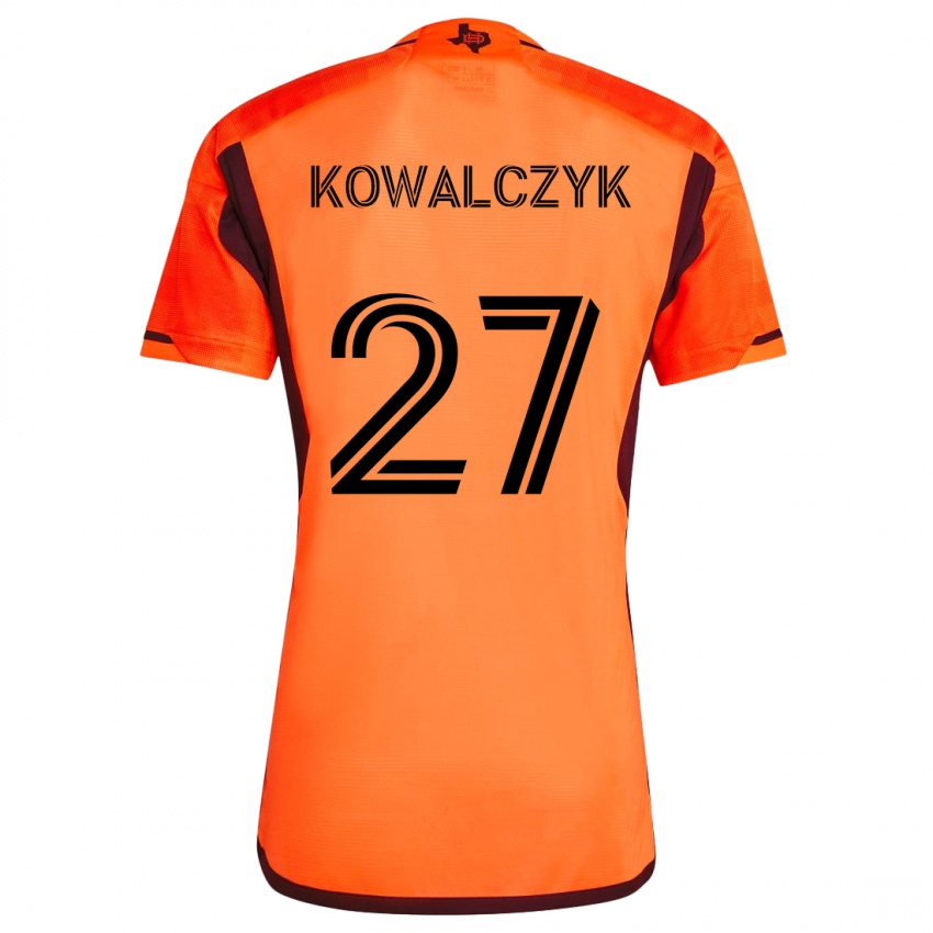 Kinderen Sebastian Kowalczyk #27 Oranje Zwart Thuisshirt Thuistenue 2024/25 T-Shirt België