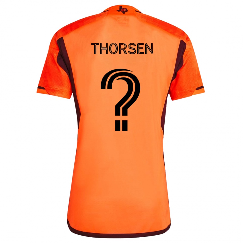 Kinderen Liam Thorsen #0 Oranje Zwart Thuisshirt Thuistenue 2024/25 T-Shirt België