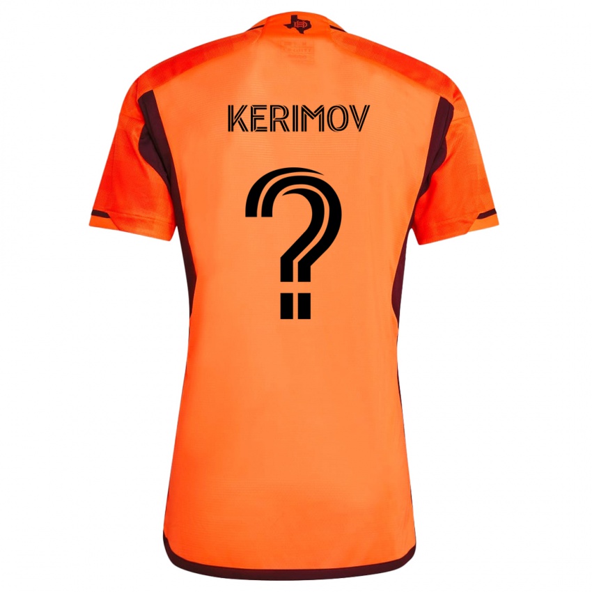 Enfant Maillot Roman Kerimov #0 Orange Noir Tenues Domicile 2024/25 T-Shirt Belgique