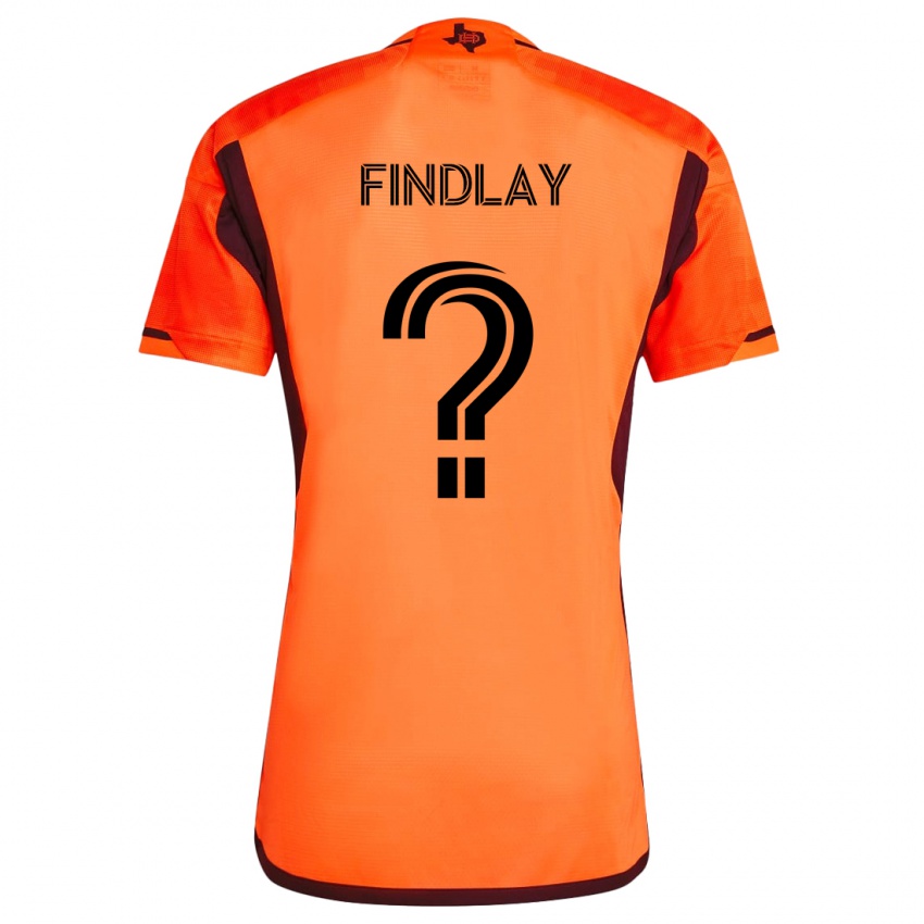 Enfant Maillot Maddox Findlay #0 Orange Noir Tenues Domicile 2024/25 T-Shirt Belgique