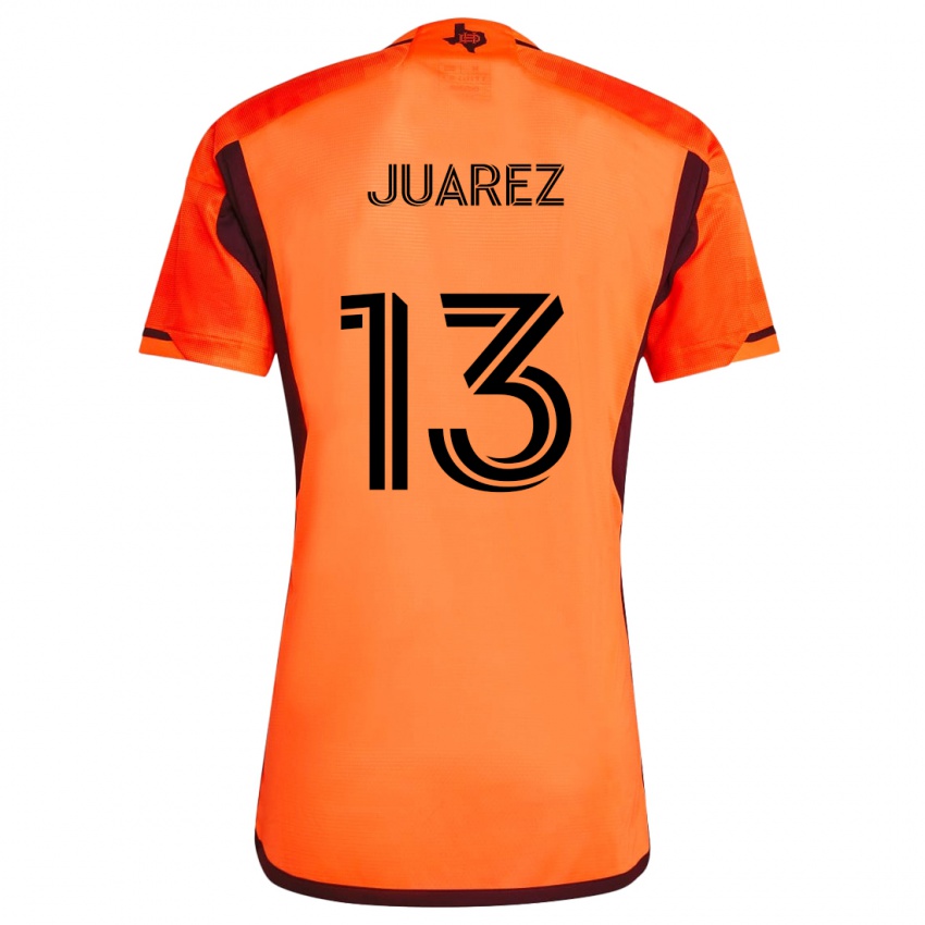 Kinderen Jathan Juarez #13 Oranje Zwart Thuisshirt Thuistenue 2024/25 T-Shirt België