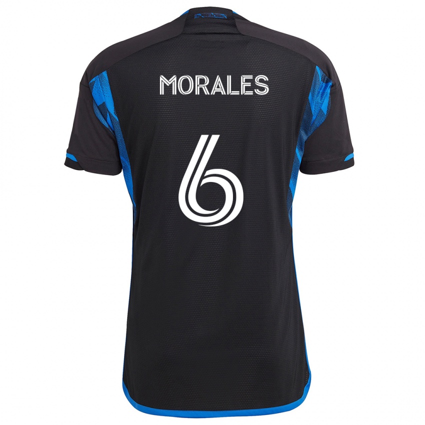 Kinderen Alfredo Morales #6 Blauw Zwart Thuisshirt Thuistenue 2024/25 T-Shirt België