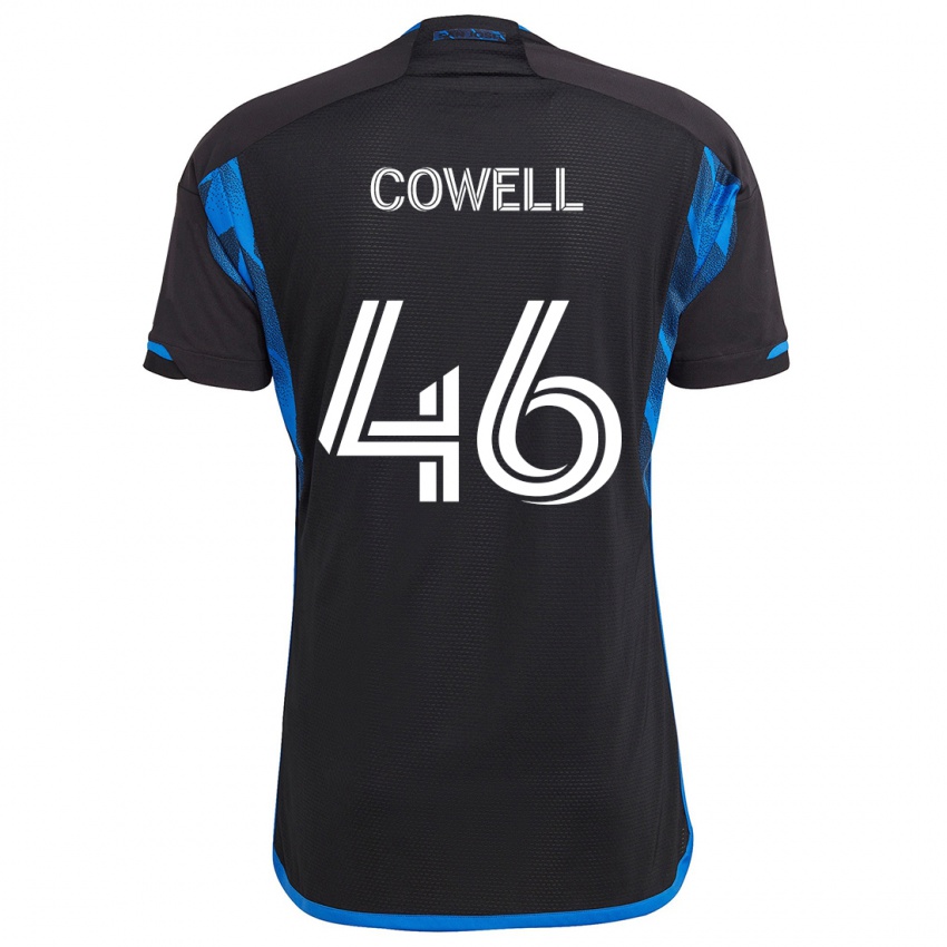 Kinderen Chance Cowell #46 Blauw Zwart Thuisshirt Thuistenue 2024/25 T-Shirt België