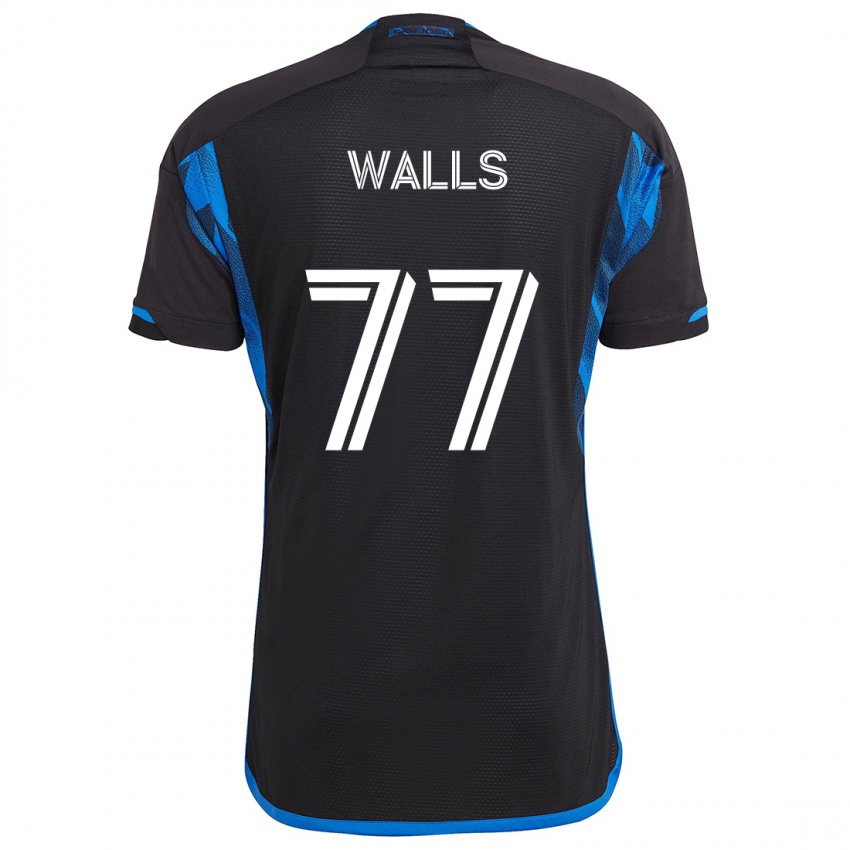 Kinderen Casey Walls #77 Blauw Zwart Thuisshirt Thuistenue 2024/25 T-Shirt België