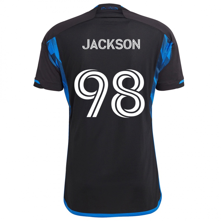 Kinderen Jacob Jackson #98 Blauw Zwart Thuisshirt Thuistenue 2024/25 T-Shirt België