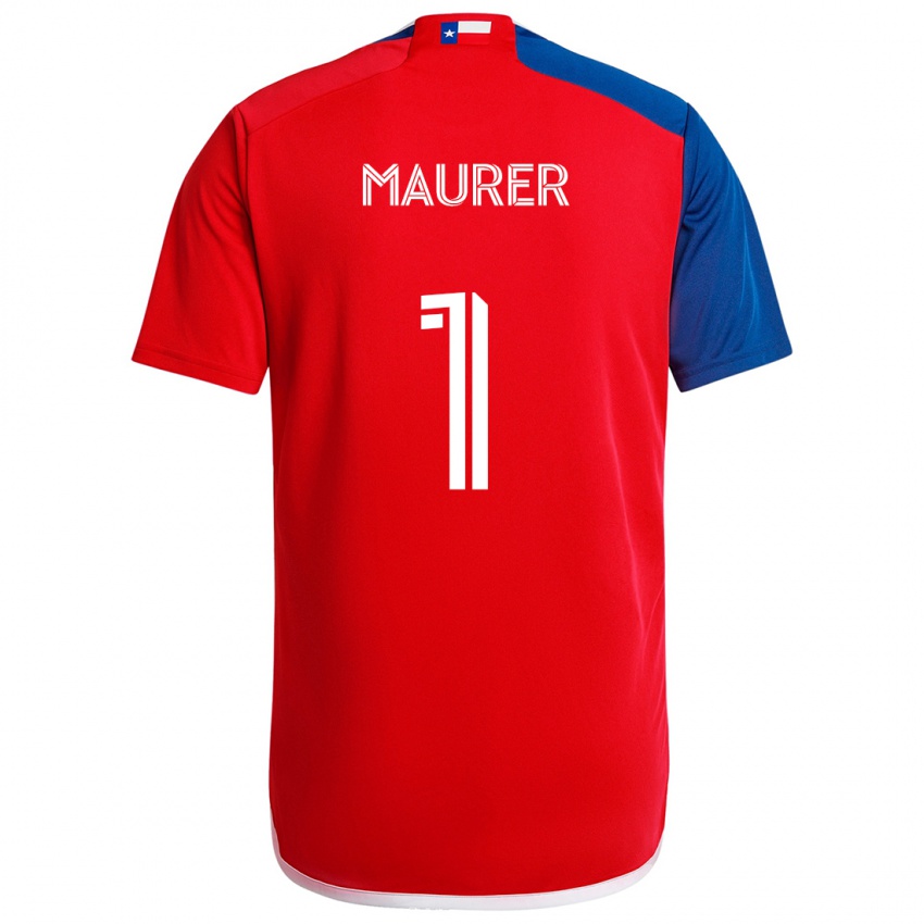 Kinderen Jimmy Maurer #1 Blauw Rood Thuisshirt Thuistenue 2024/25 T-Shirt België