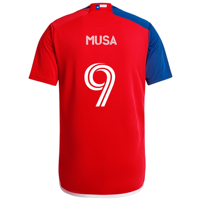 Kinderen Petar Musa #9 Blauw Rood Thuisshirt Thuistenue 2024/25 T-Shirt België