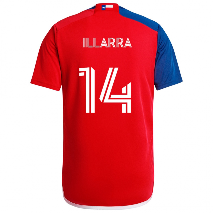 Kinderen Asier Illarramendi #14 Blauw Rood Thuisshirt Thuistenue 2024/25 T-Shirt België