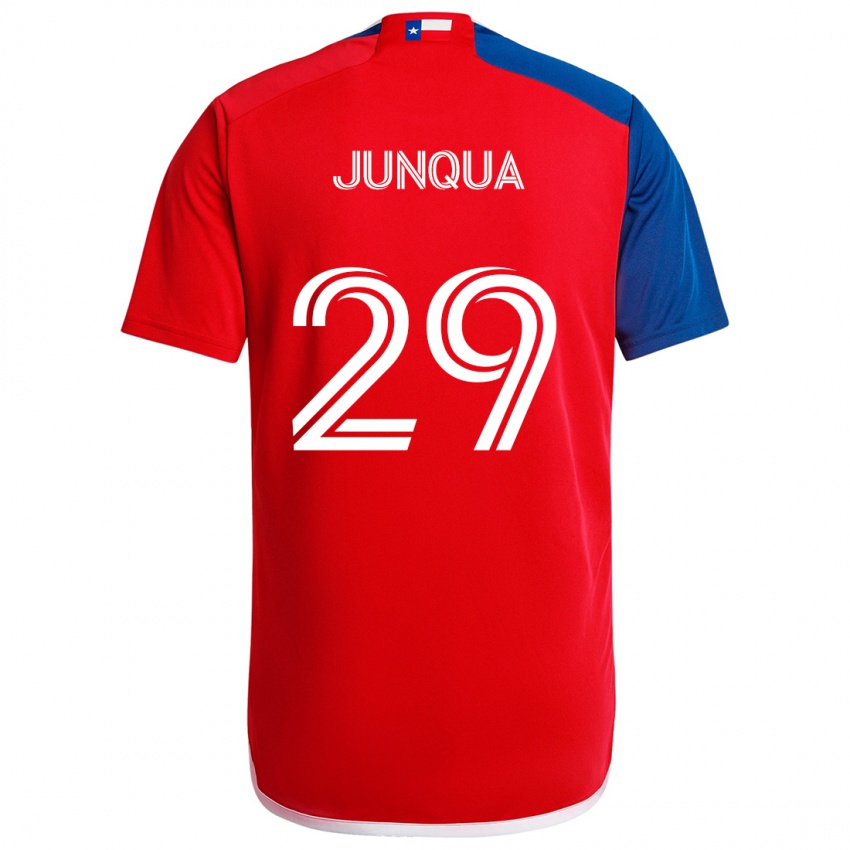 Kinderen Sam Junqua #29 Blauw Rood Thuisshirt Thuistenue 2024/25 T-Shirt België