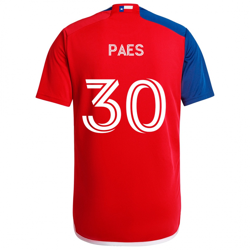 Kinderen Maarten Paes #30 Blauw Rood Thuisshirt Thuistenue 2024/25 T-Shirt België