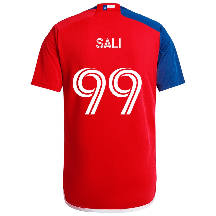 Kinderen Enes Sali #99 Blauw Rood Thuisshirt Thuistenue 2024/25 T-Shirt België