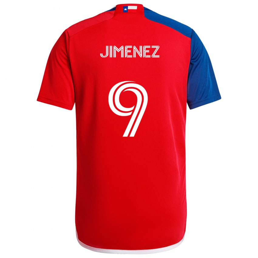 Enfant Maillot Jesús Jiménez #9 Bleu Rouge Tenues Domicile 2024/25 T-Shirt Belgique