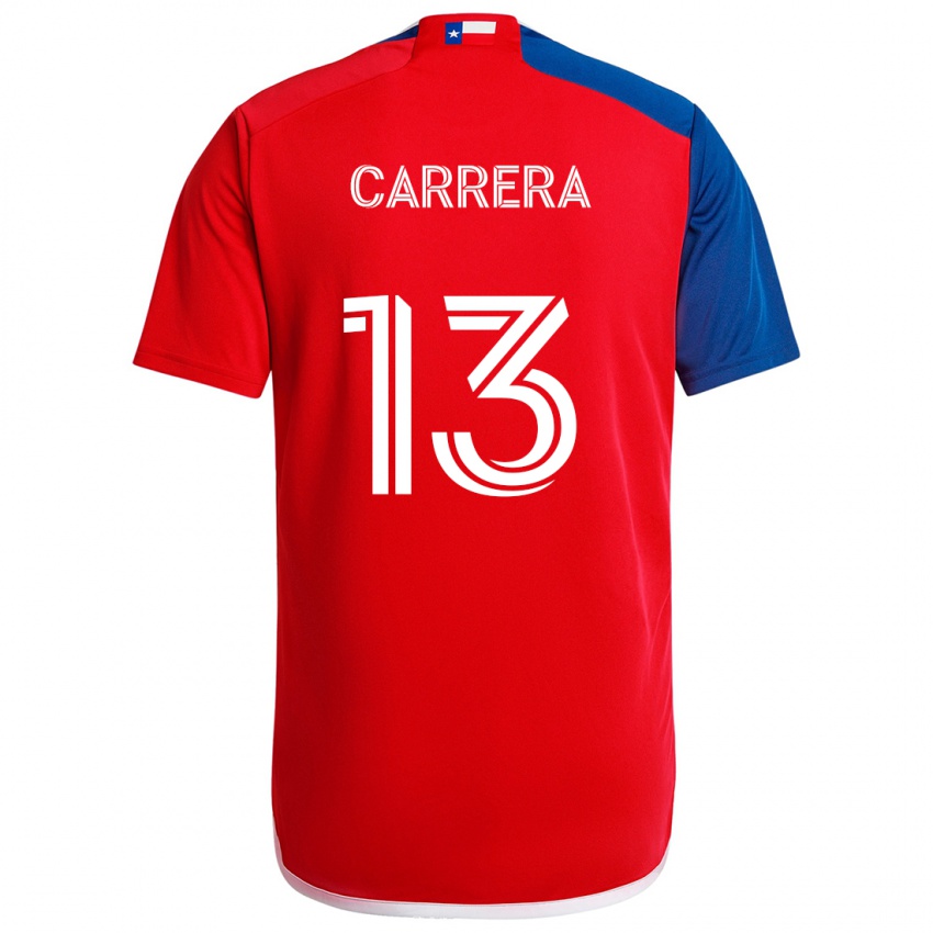 Kinderen Antonio Carrera #13 Blauw Rood Thuisshirt Thuistenue 2024/25 T-Shirt België