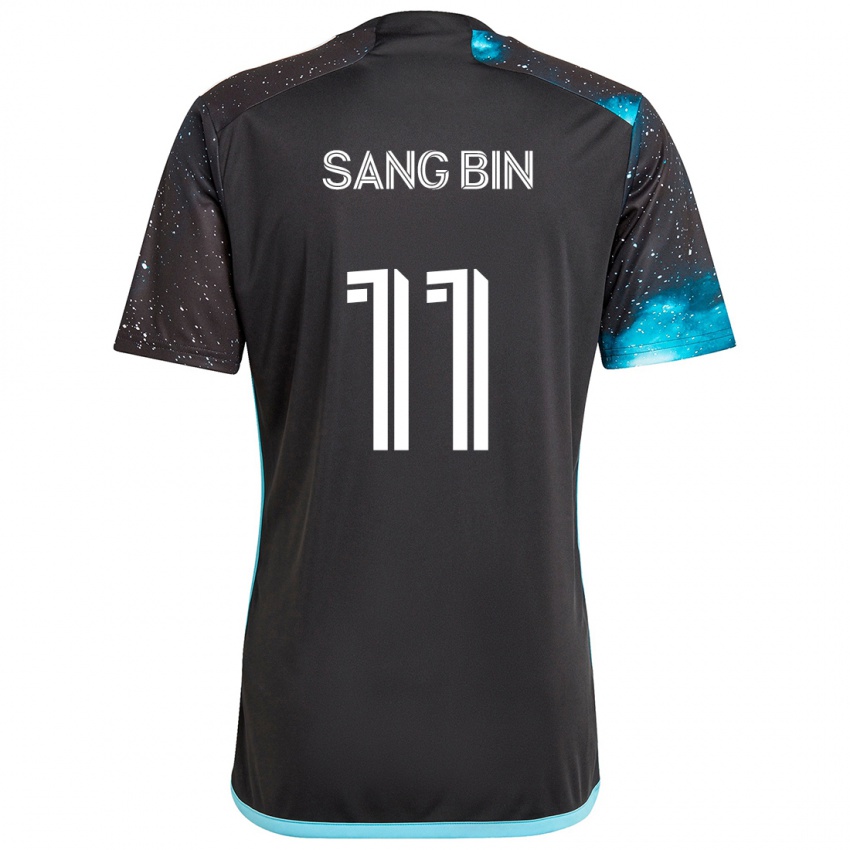 Kinderen Sang-Bin Jeong #11 Zwart Blauw Thuisshirt Thuistenue 2024/25 T-Shirt België