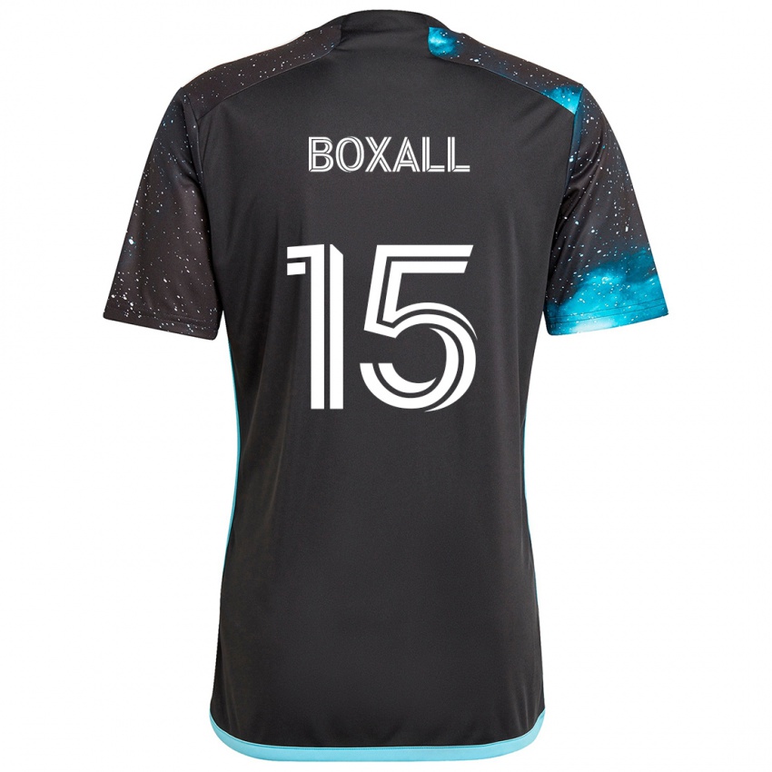 Kinderen Michael Boxall #15 Zwart Blauw Thuisshirt Thuistenue 2024/25 T-Shirt België