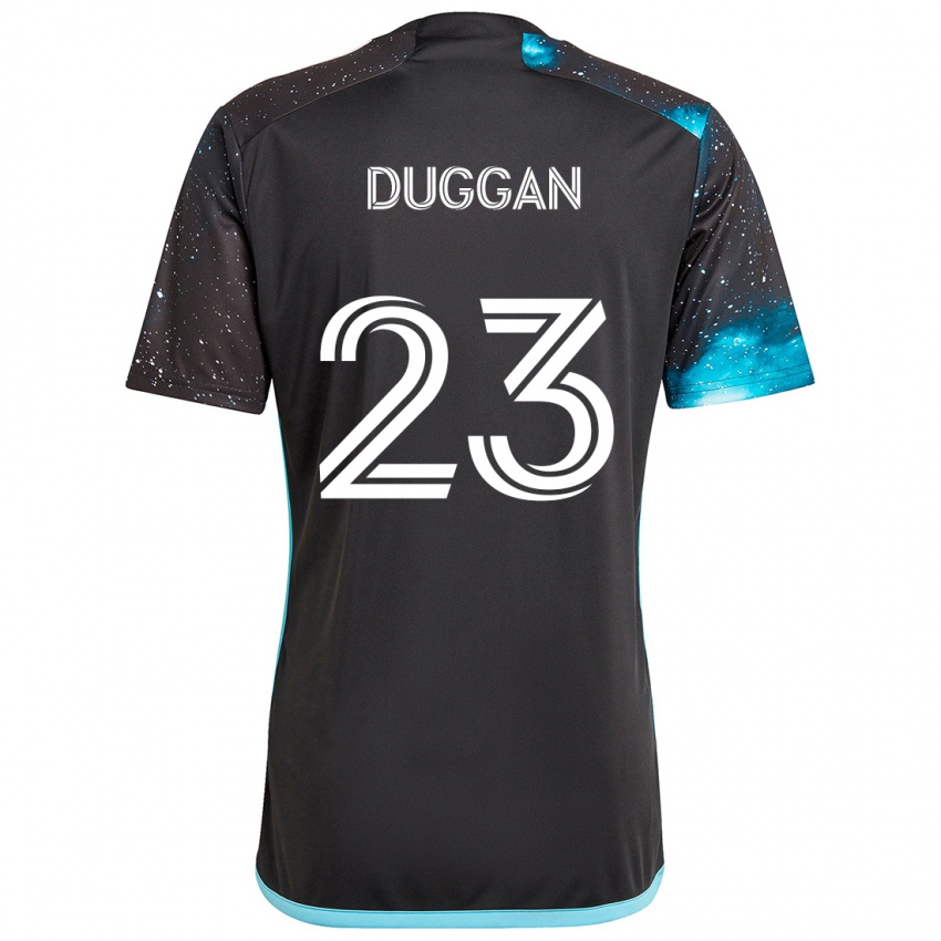 Enfant Maillot Morris Duggan #23 Noir Bleu Tenues Domicile 2024/25 T-Shirt Belgique