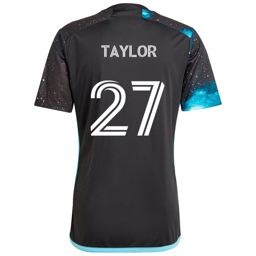 Kinderen D.j. Taylor #27 Zwart Blauw Thuisshirt Thuistenue 2024/25 T-Shirt België