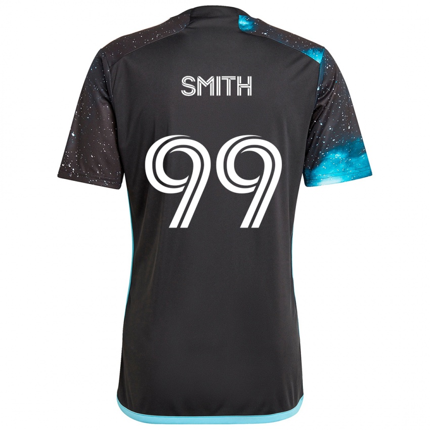 Kinderen Jordan Adebayo-Smith #99 Zwart Blauw Thuisshirt Thuistenue 2024/25 T-Shirt België