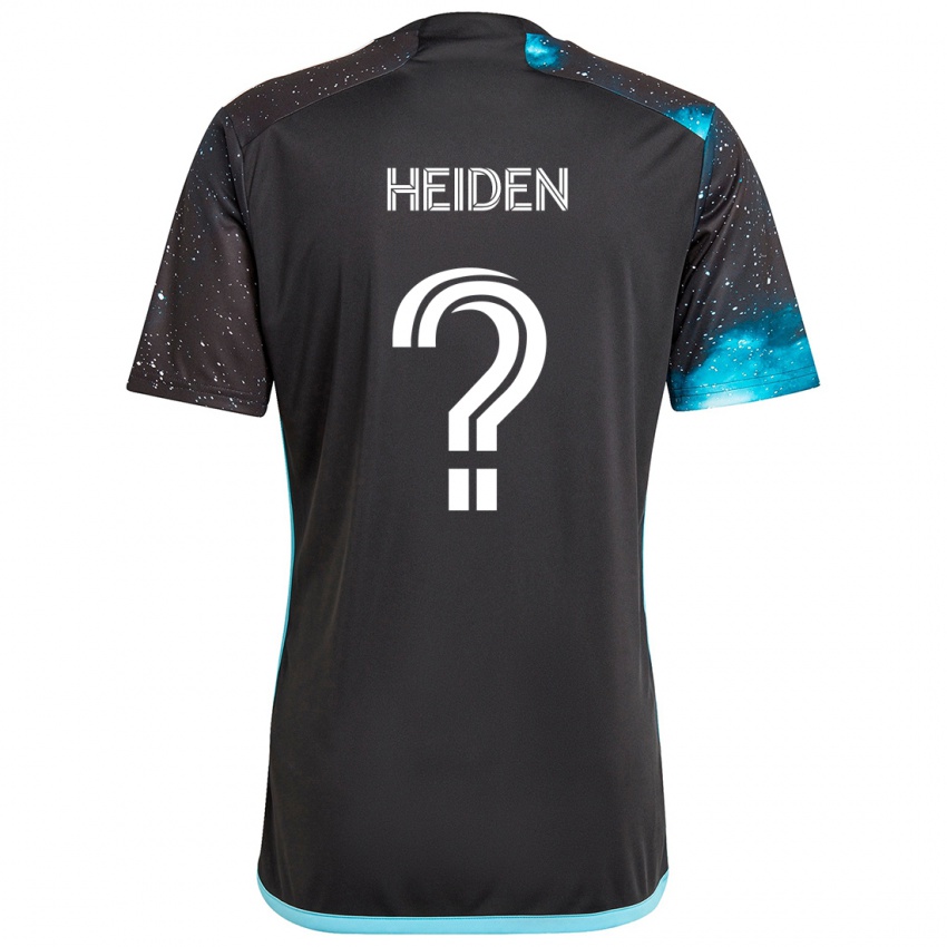 Kinderen Adam Heiden #0 Zwart Blauw Thuisshirt Thuistenue 2024/25 T-Shirt België