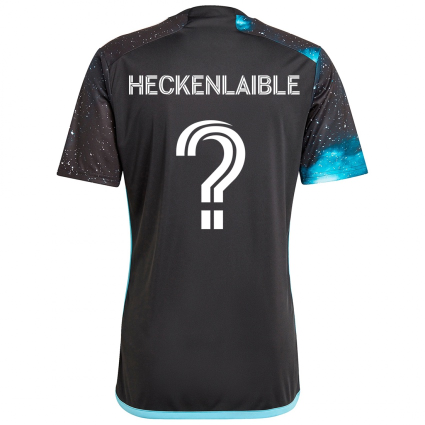 Kinderen Andrew Heckenlaible #0 Zwart Blauw Thuisshirt Thuistenue 2024/25 T-Shirt België