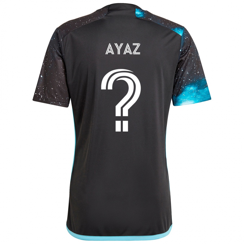 Kinderen Luke Ayaz #0 Zwart Blauw Thuisshirt Thuistenue 2024/25 T-Shirt België