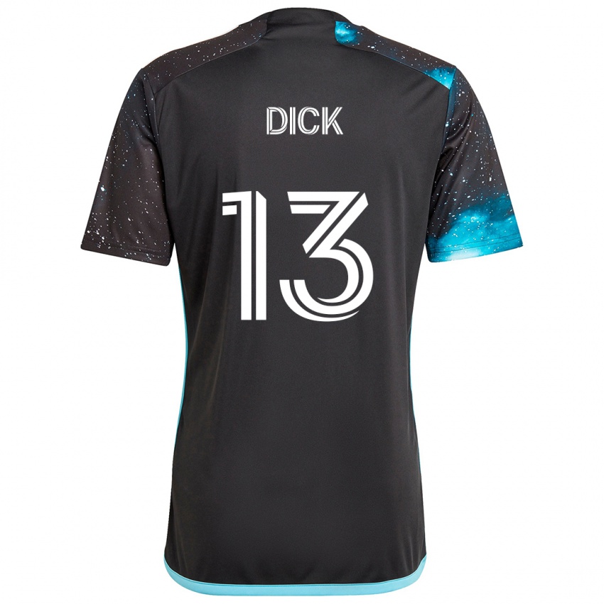 Kinderen Eric Dick #13 Zwart Blauw Thuisshirt Thuistenue 2024/25 T-Shirt België