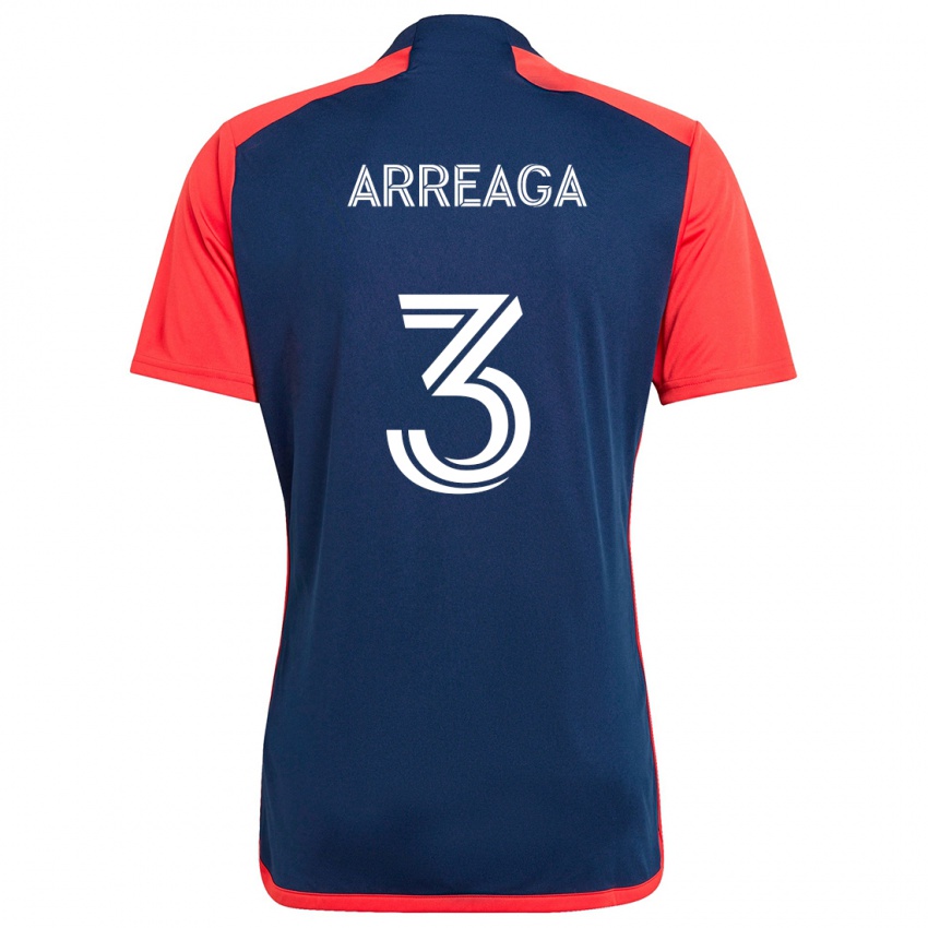 Kinder Xavier Arreaga #3 Blau Rot Heimtrikot Trikot 2024/25 T-Shirt Belgien