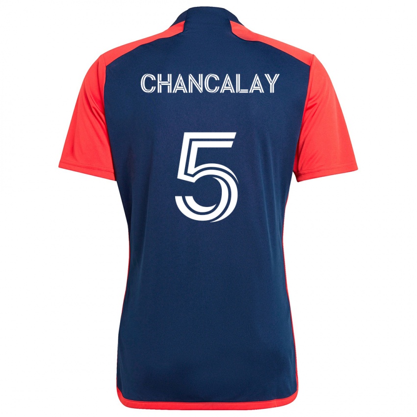 Kinder Tomás Chancalay #5 Blau Rot Heimtrikot Trikot 2024/25 T-Shirt Belgien