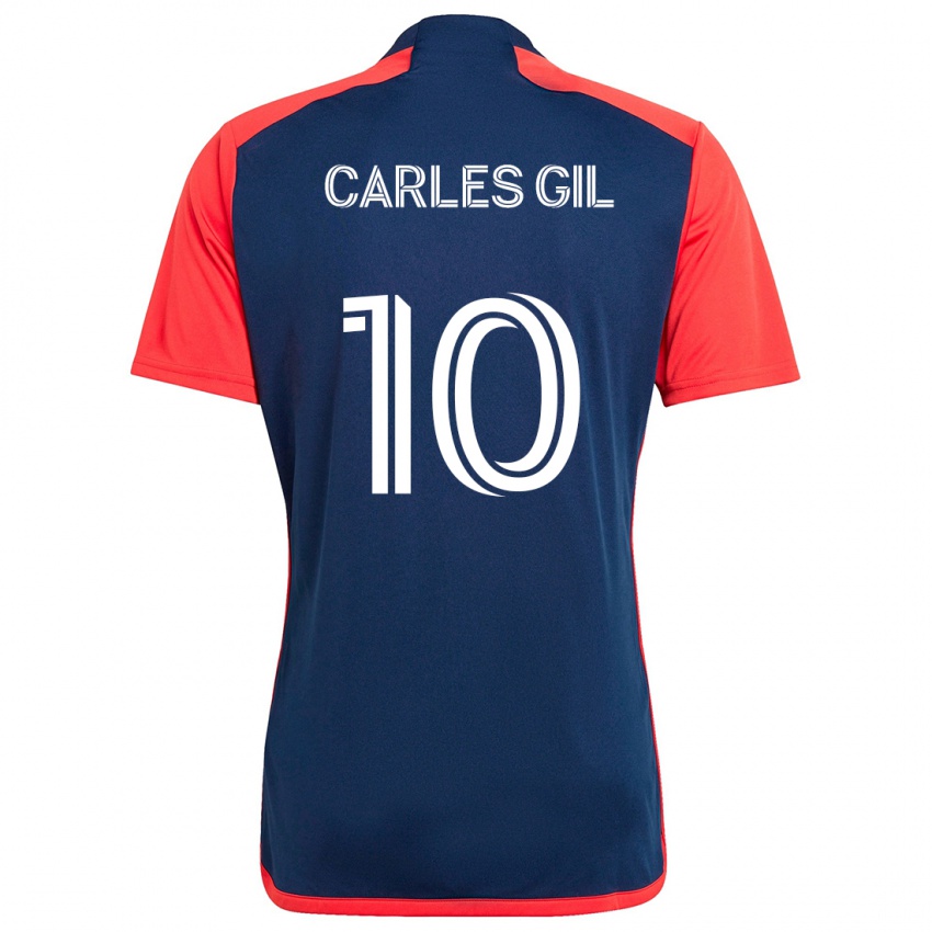 Kinderen Carles Gil #10 Blauw Rood Thuisshirt Thuistenue 2024/25 T-Shirt België