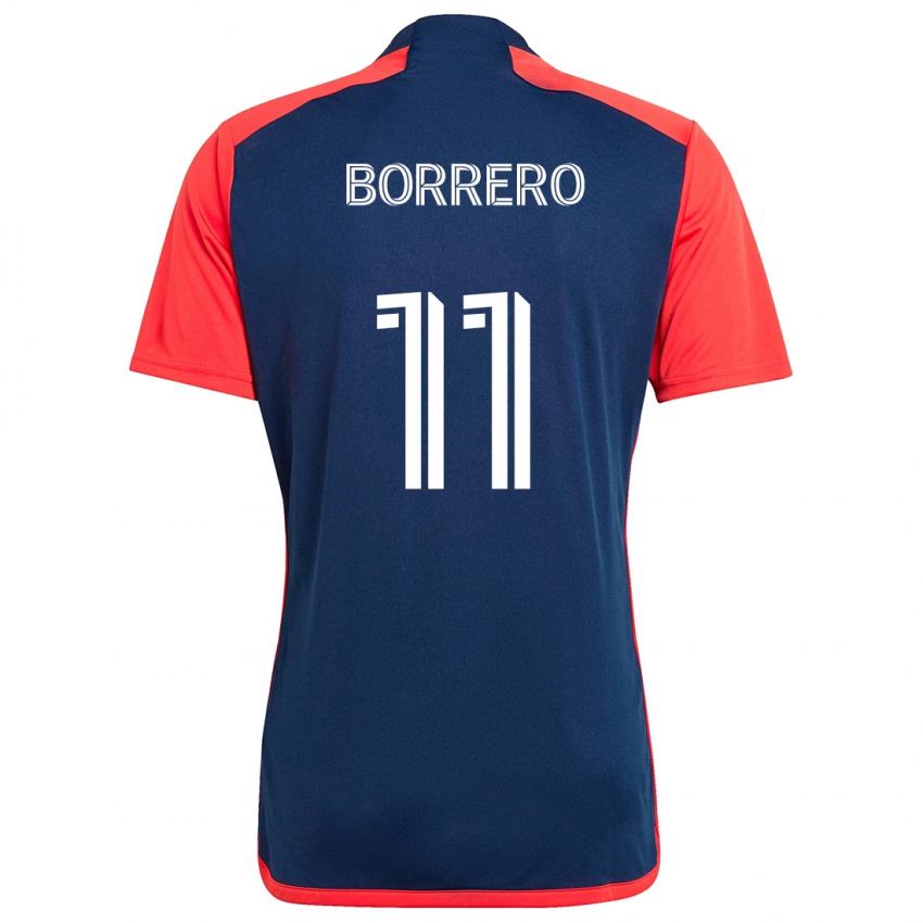 Kinderen Dylan Borrero #11 Blauw Rood Thuisshirt Thuistenue 2024/25 T-Shirt België