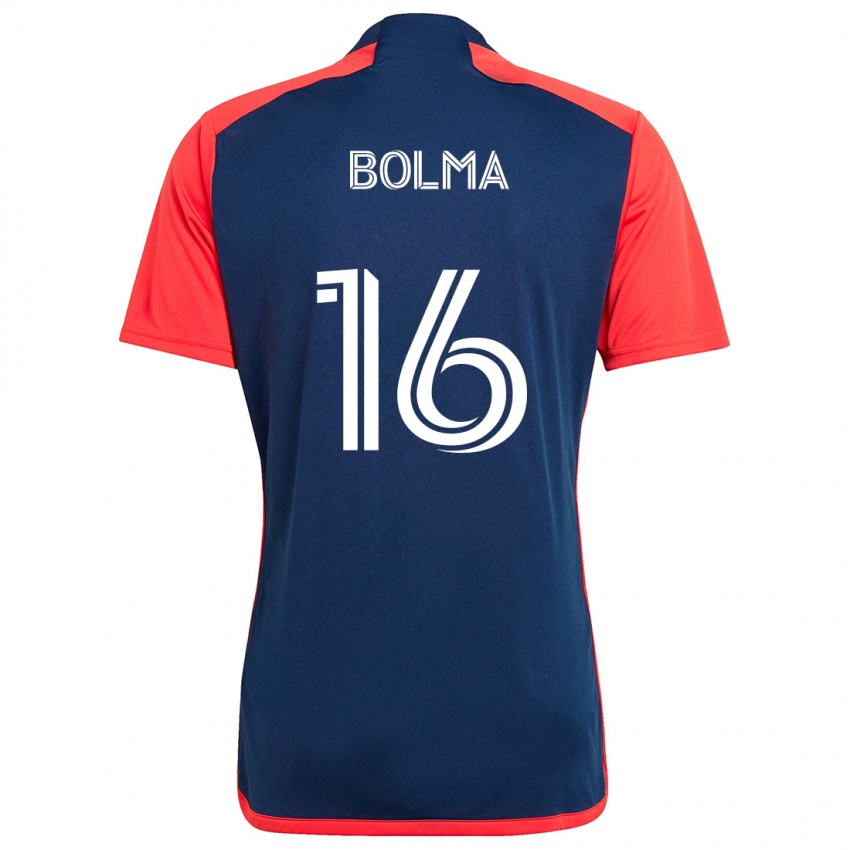 Kinderen Josh Bolma #16 Blauw Rood Thuisshirt Thuistenue 2024/25 T-Shirt België