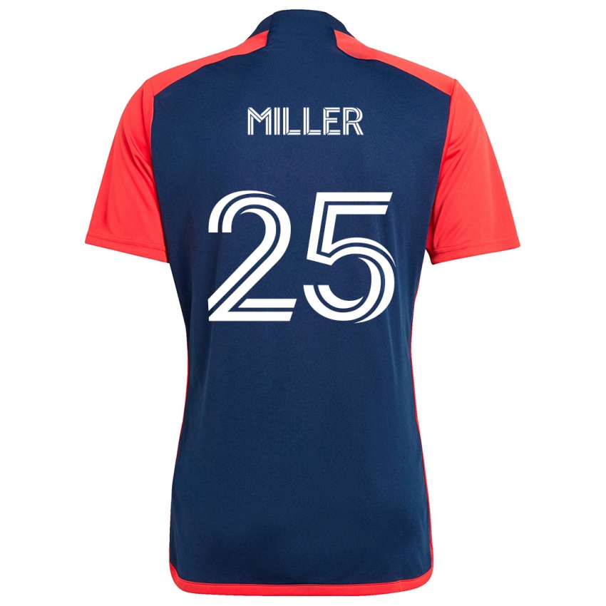 Kinderen Peyton Miller #25 Blauw Rood Thuisshirt Thuistenue 2024/25 T-Shirt België