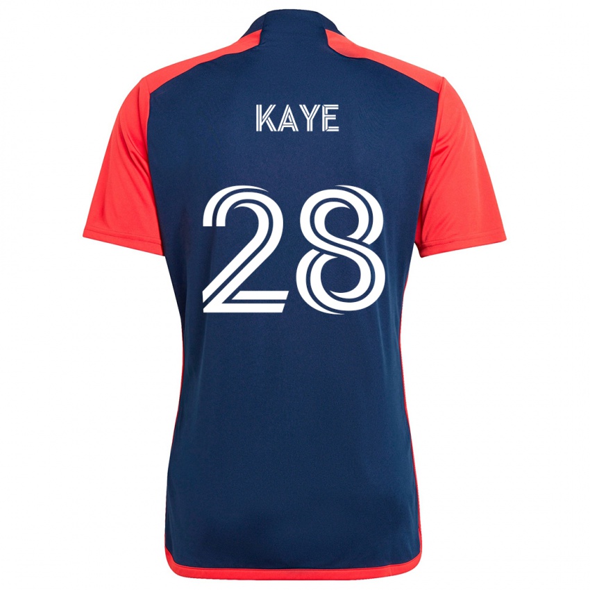 Kinderen Mark-Anthony Kaye #28 Blauw Rood Thuisshirt Thuistenue 2024/25 T-Shirt België