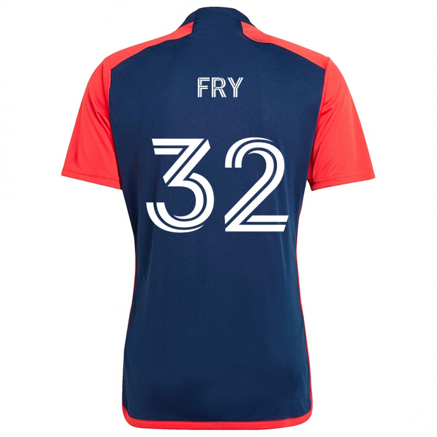 Kinderen Malcolm Fry #32 Blauw Rood Thuisshirt Thuistenue 2024/25 T-Shirt België