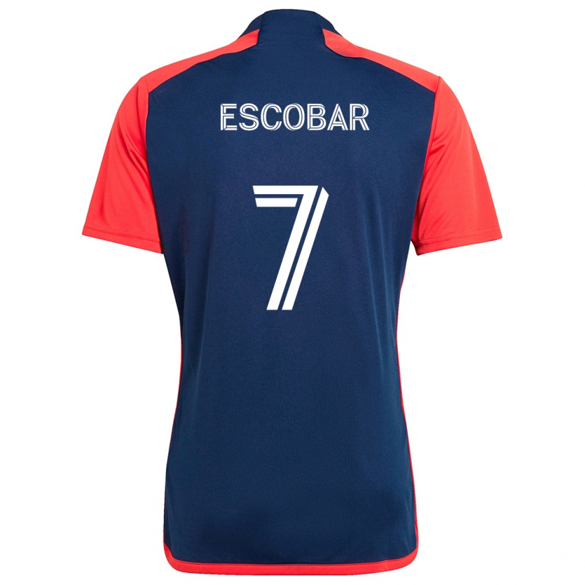 Kinderen Olger Escobar #7 Blauw Rood Thuisshirt Thuistenue 2024/25 T-Shirt België