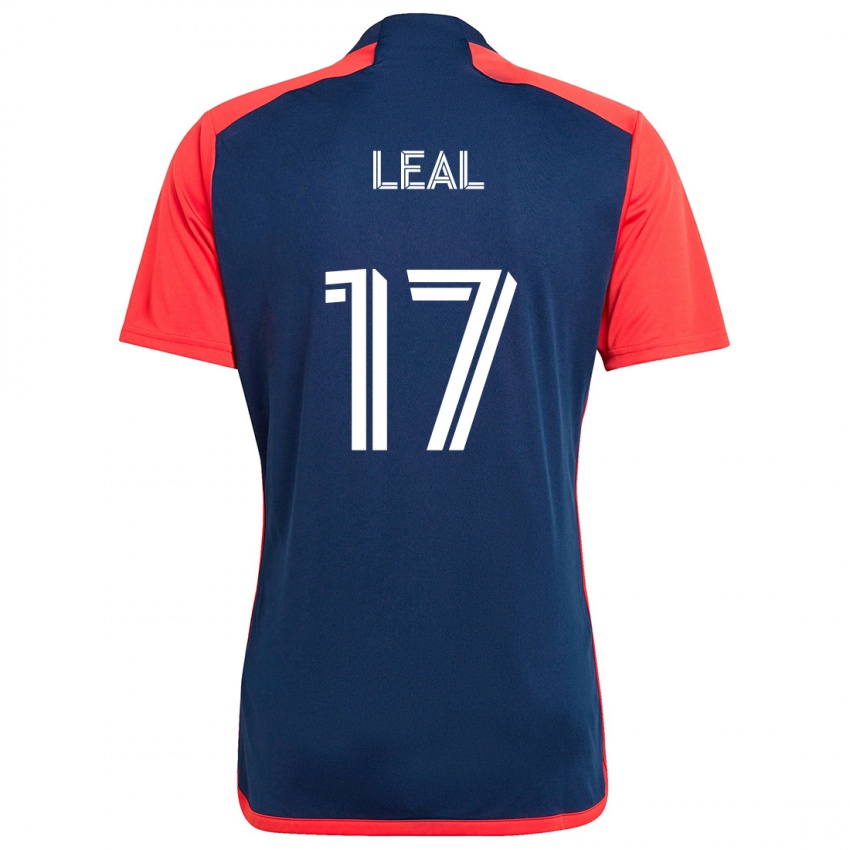 Kinderen Patrick Leal #17 Blauw Rood Thuisshirt Thuistenue 2024/25 T-Shirt België