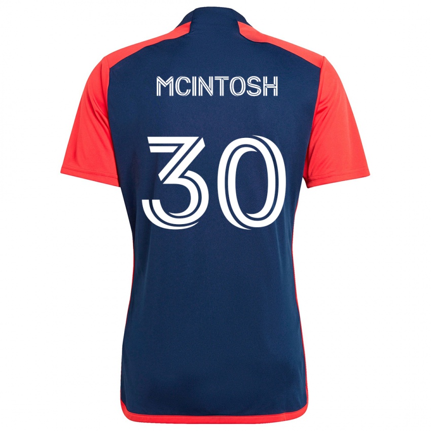 Kinderen Damario Mcintosh #30 Blauw Rood Thuisshirt Thuistenue 2024/25 T-Shirt België