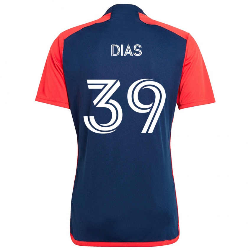 Kinderen Marcos Dias #39 Blauw Rood Thuisshirt Thuistenue 2024/25 T-Shirt België