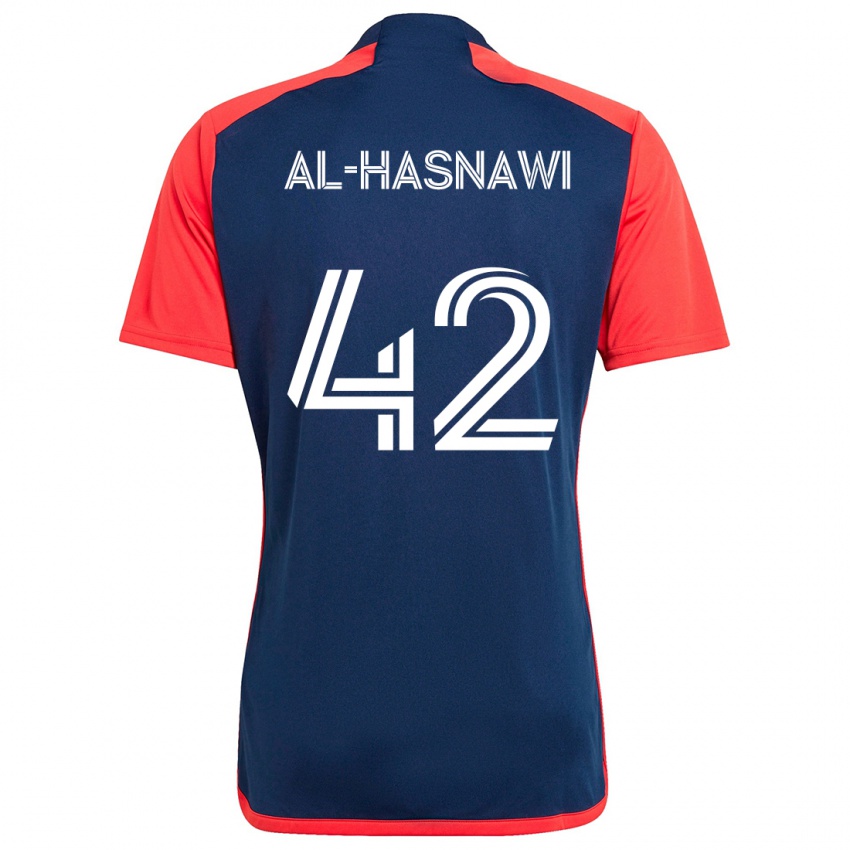 Kinderen Moshtaba Al-Hasnawi #42 Blauw Rood Thuisshirt Thuistenue 2024/25 T-Shirt België