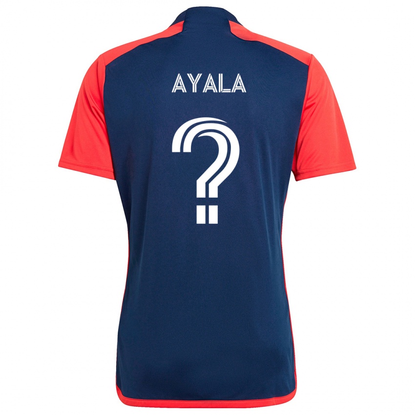 Kinderen Paolo Ayala #0 Blauw Rood Thuisshirt Thuistenue 2024/25 T-Shirt België