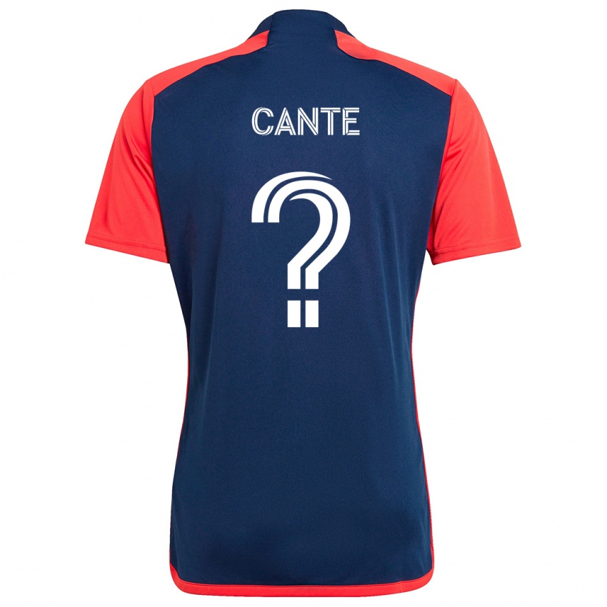 Kinderen Jonathan Cante #0 Blauw Rood Thuisshirt Thuistenue 2024/25 T-Shirt België