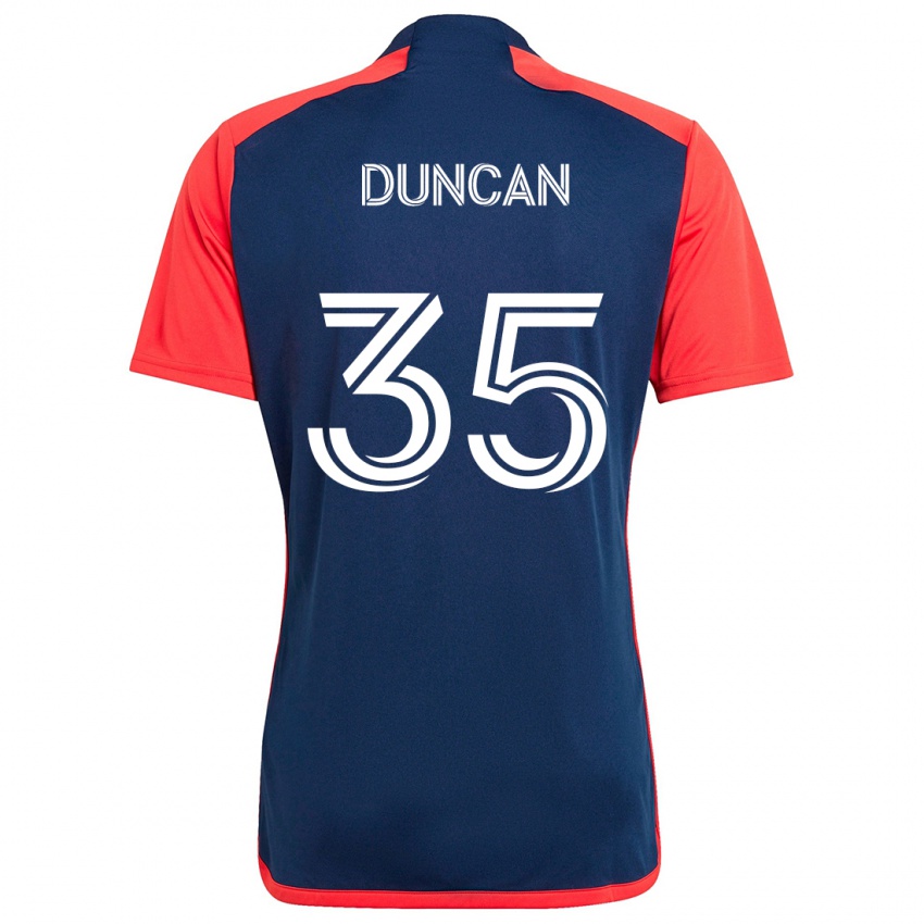 Kinderen Nakye Greenidge-Duncan #35 Blauw Rood Thuisshirt Thuistenue 2024/25 T-Shirt België