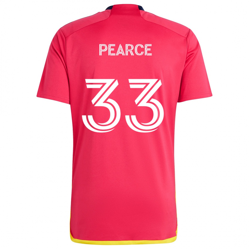 Kinder Tyson Pearce #33 Rot Blau Heimtrikot Trikot 2024/25 T-Shirt Belgien