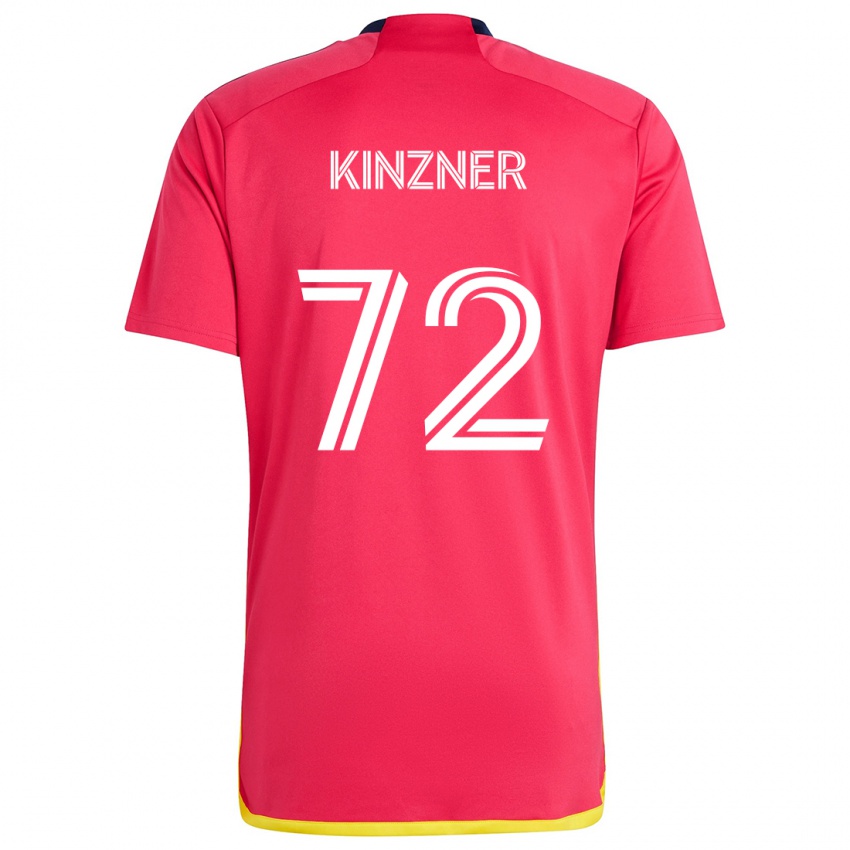 Kinderen Eric Kinzner #72 Rood Blauw Thuisshirt Thuistenue 2024/25 T-Shirt België