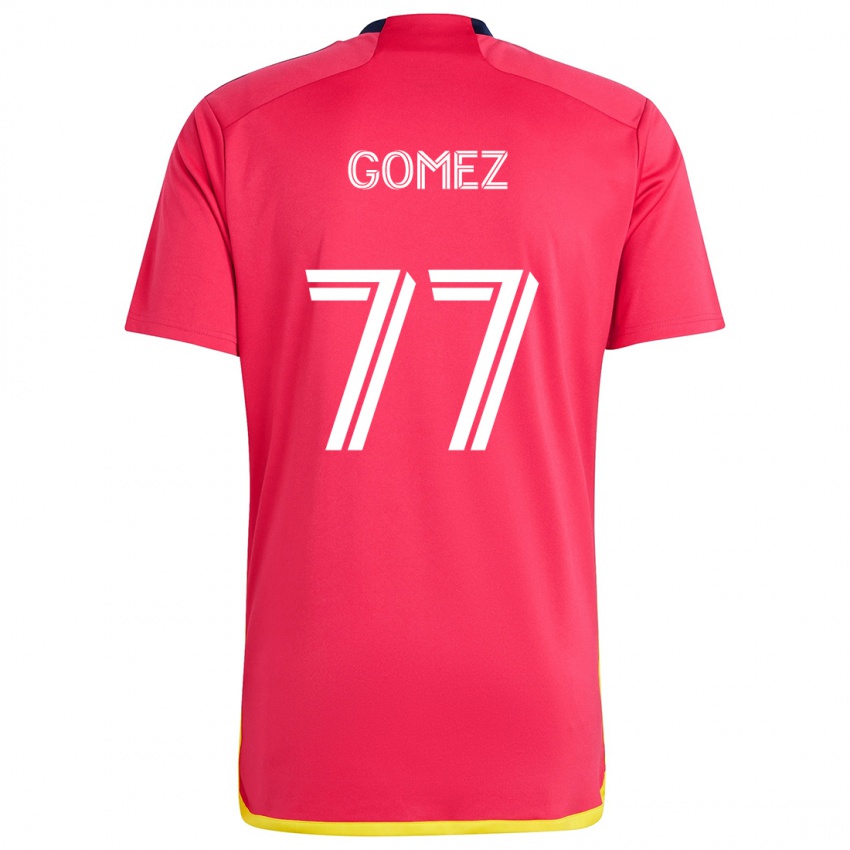 Kinderen Sam Gomez #77 Rood Blauw Thuisshirt Thuistenue 2024/25 T-Shirt België