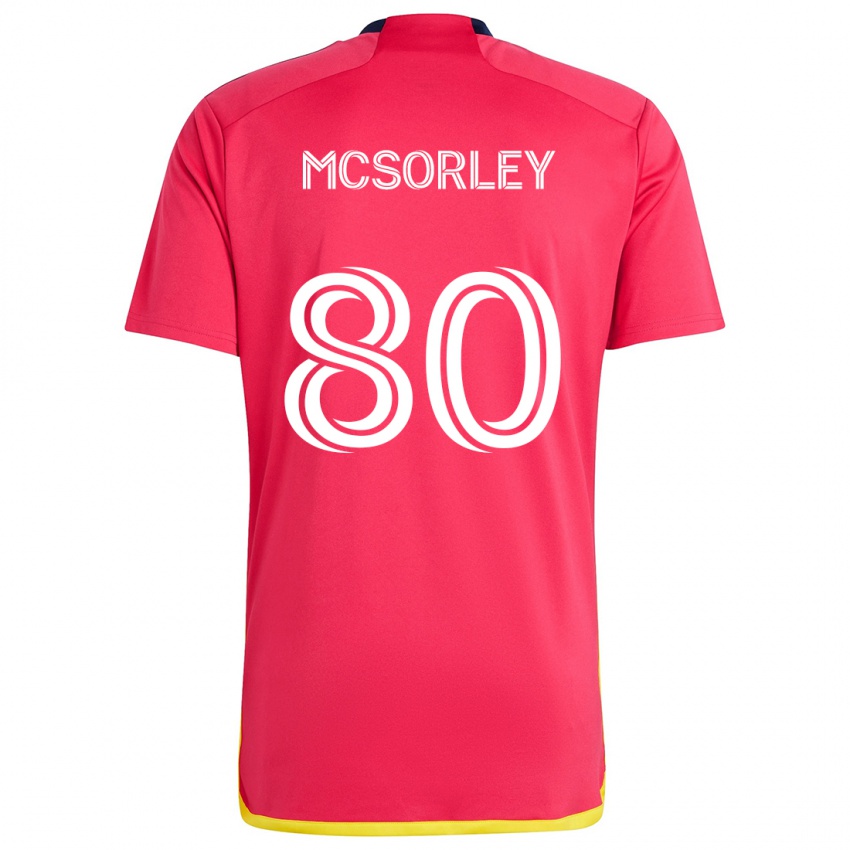 Kinderen Brendan Mcsorley #80 Rood Blauw Thuisshirt Thuistenue 2024/25 T-Shirt België