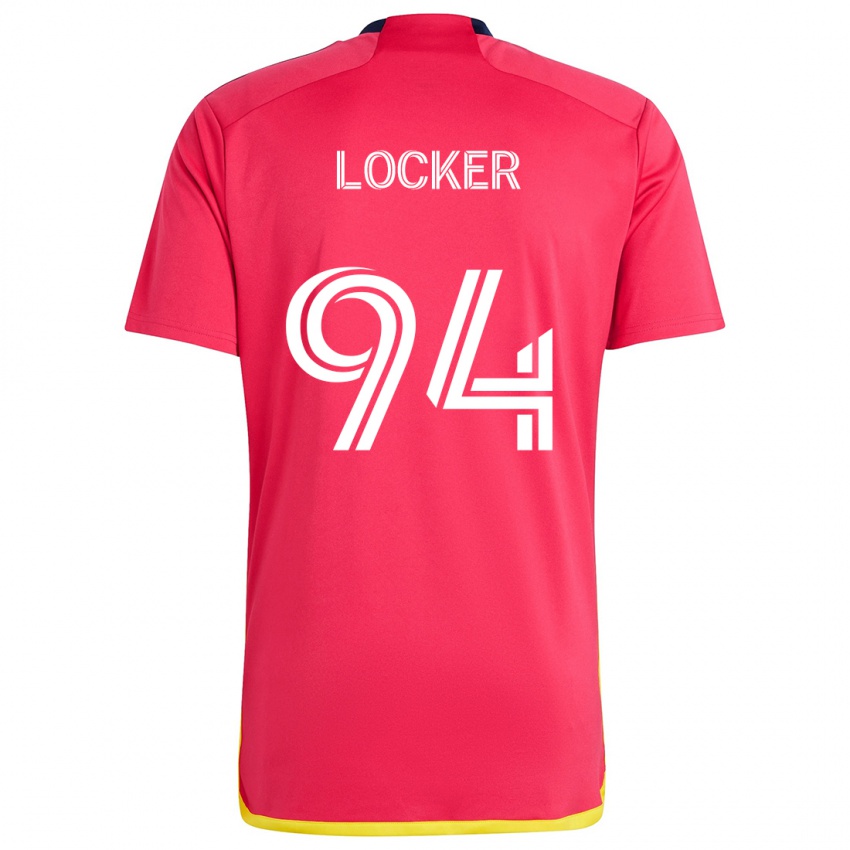 Kinderen Carson Locker #94 Rood Blauw Thuisshirt Thuistenue 2024/25 T-Shirt België