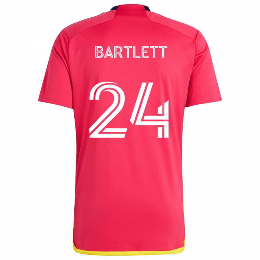 Kinderen Lucas Bartlett #24 Rood Blauw Thuisshirt Thuistenue 2024/25 T-Shirt België